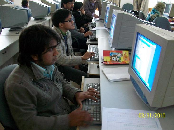同学们在电脑上练习和码字形输入